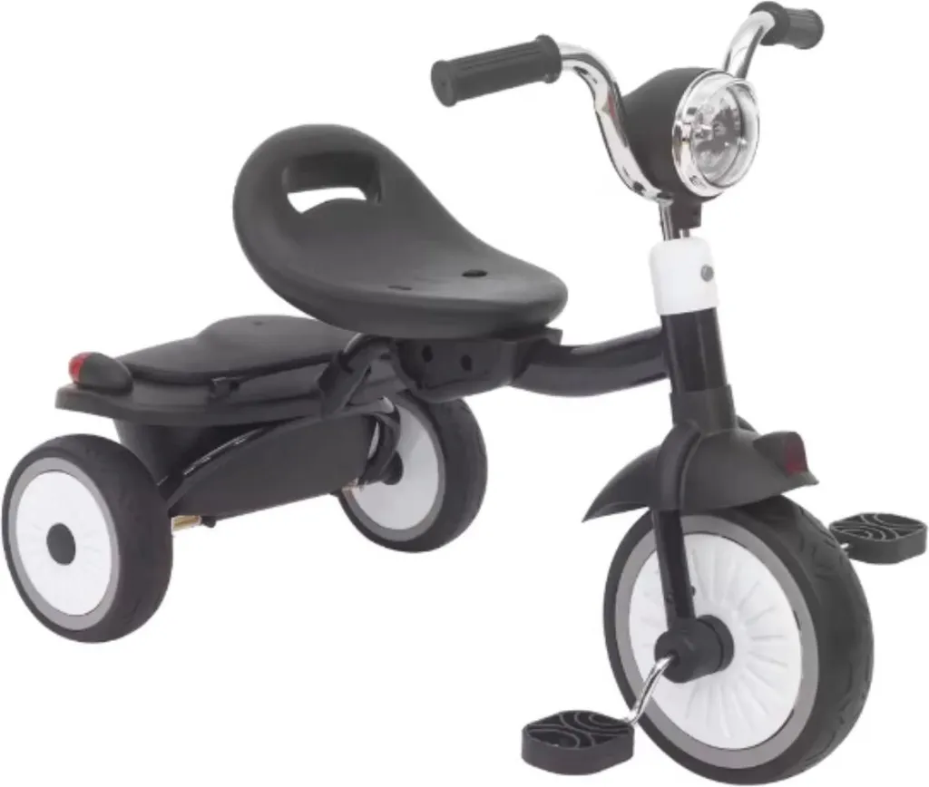 Tricycle enfant 6-en-1 Fioren pliable Noir - Vélo évolutif 1 à 5 ans