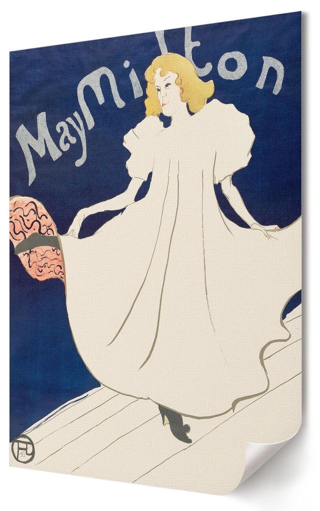 May Milton- Kunstdruck A4 - Ausdrucksstark, klassisch, Vintage- Wandbild für Wohnzimmer Schlafzimmer & Flur, Modernes Poster Wanddeko, Ungerahmt