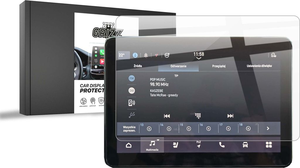 Keramische Autodisplayfolie für Toyota Proace Max 10" Produktbild 