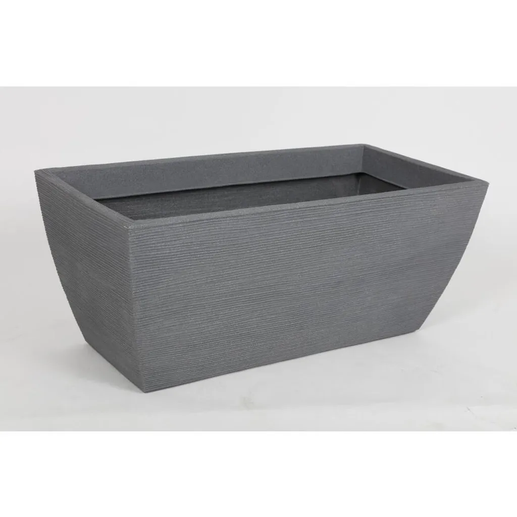 Bac à plantes anti-gel noir gris - Cache-pot robuste jardin herbier