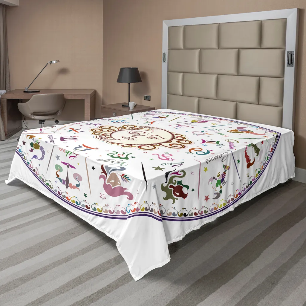Drap plat zodiaque 244x205cm pour renouveler votre linge de lit