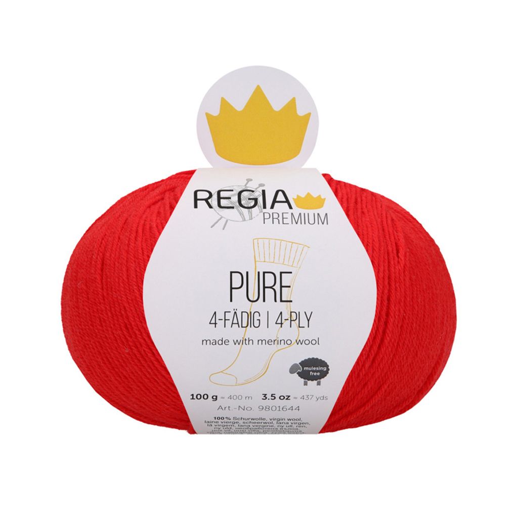 Regia Premium Pure 00030 Lipstick Strickgarn Produktbild 