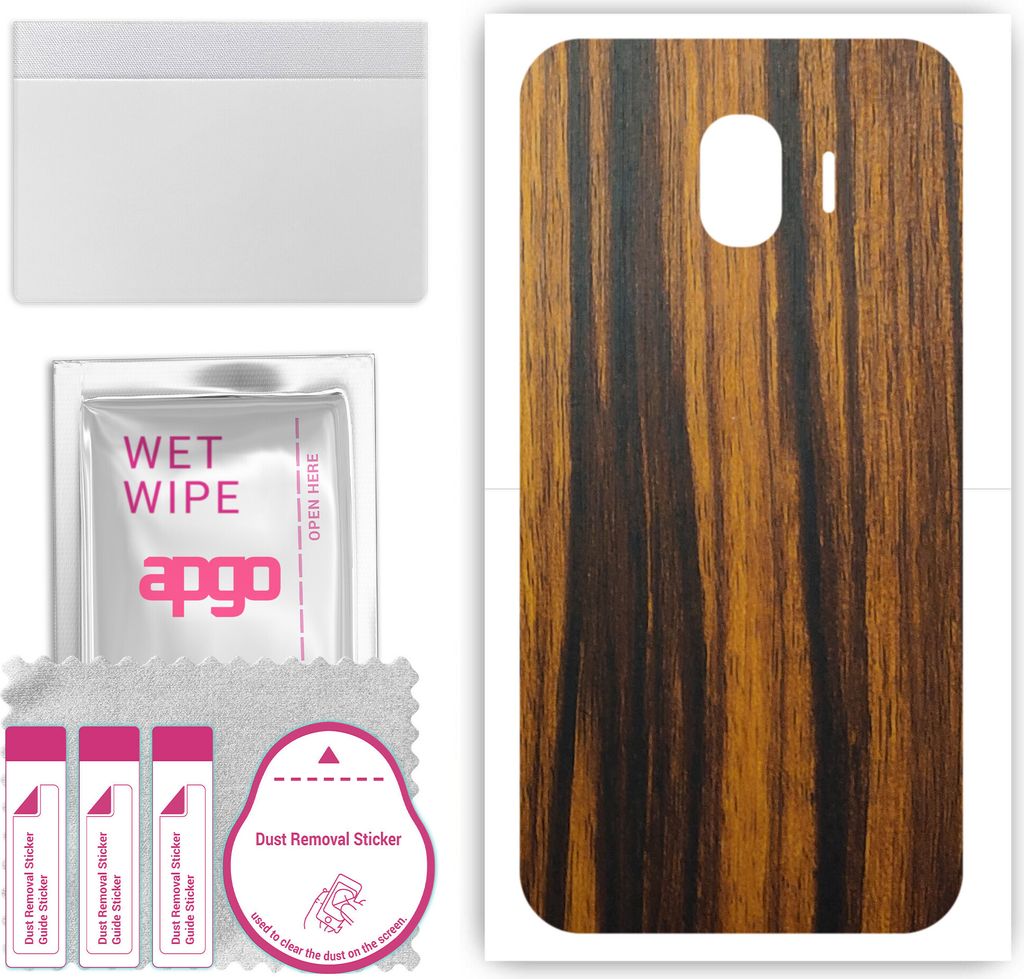 apgo Rückseite Schutzfolie, Skin, kompatibel mit Samsung Galaxy J2 Pro (2018), Hinten Displayschutzfolie aus Vinylfolie, kratzfest, einfache Monta...