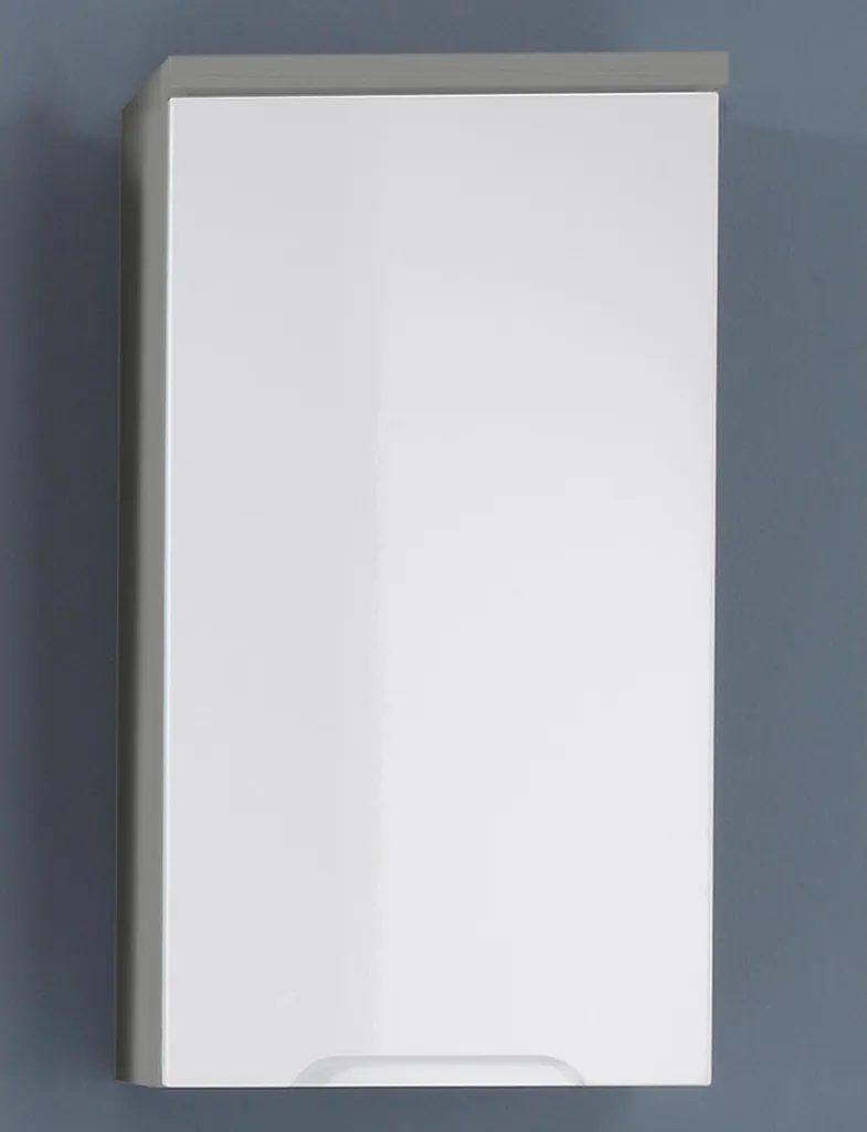 Armoire de rangement murale Randolph titane - Placard haut polyvalent