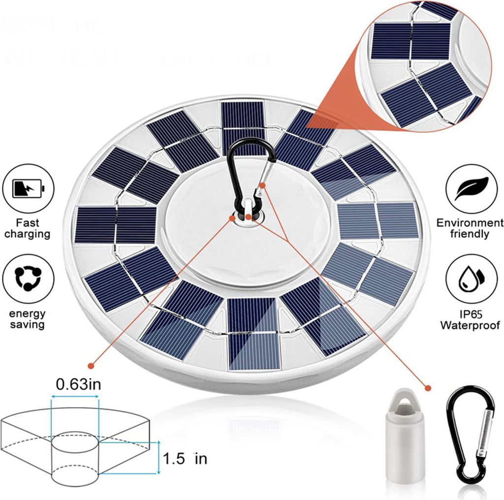 Solární stožárové osvětlení 128LED venkovní kempinkové Obrázek produktu 