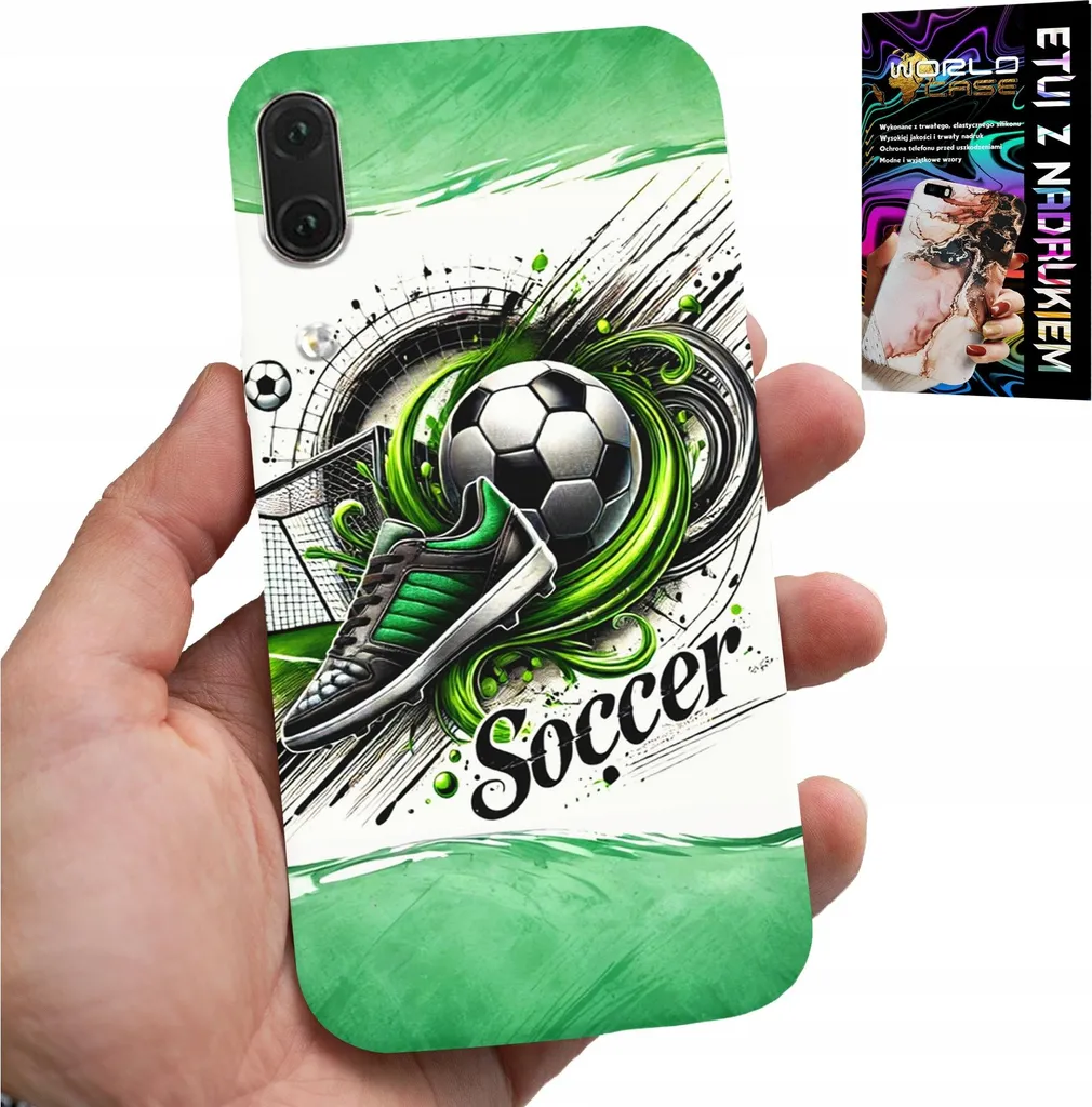 Regalo Huawei P20 Cover Calcio + Vetro - Kit Protezione per Ragazzi