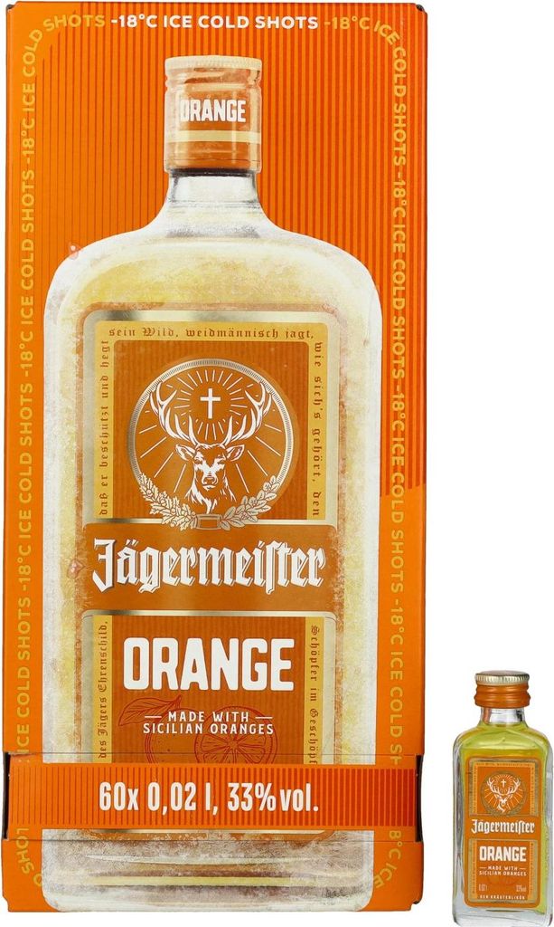 Jägermeister Orange 33% Vol. 60x0,02l Produktbild 