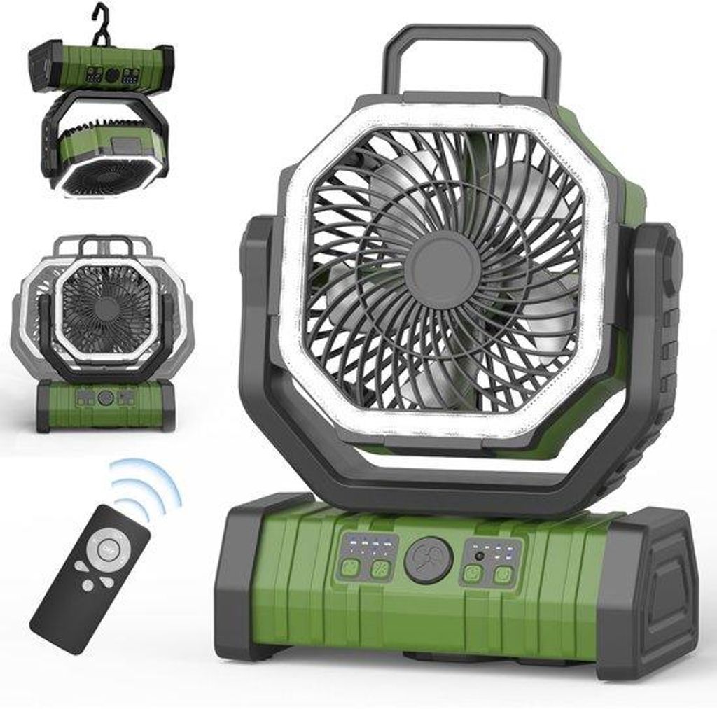 Ventilator met 4 snelheden - Batterij van 20.000 mAh & 270° Productafbeelding 