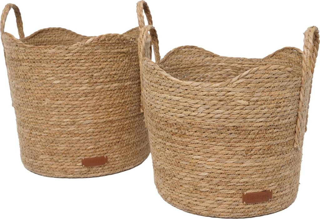 KidsDepot Korb - Kiara - 2er Set - Natural | KidsDepot