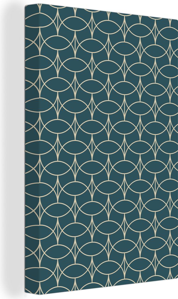 OneMillionCanvasses - Leinwandbilder - 90x140 cm, Art deco - Kunst - Muster - Modernismus, Wandbilder Kunstdruck Wanddekoration - Foto auf Leinwa...
