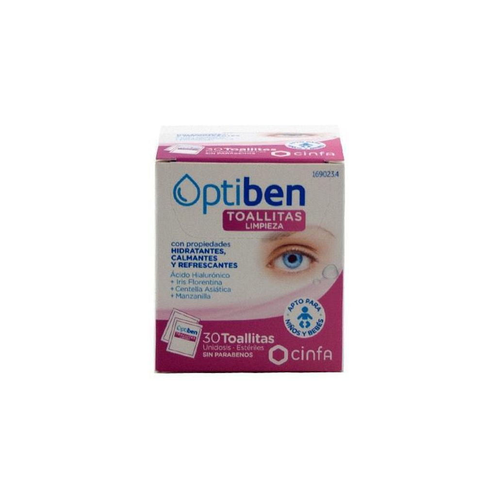 Optiben Eye Wipes 30 Einheiten Produktbild 