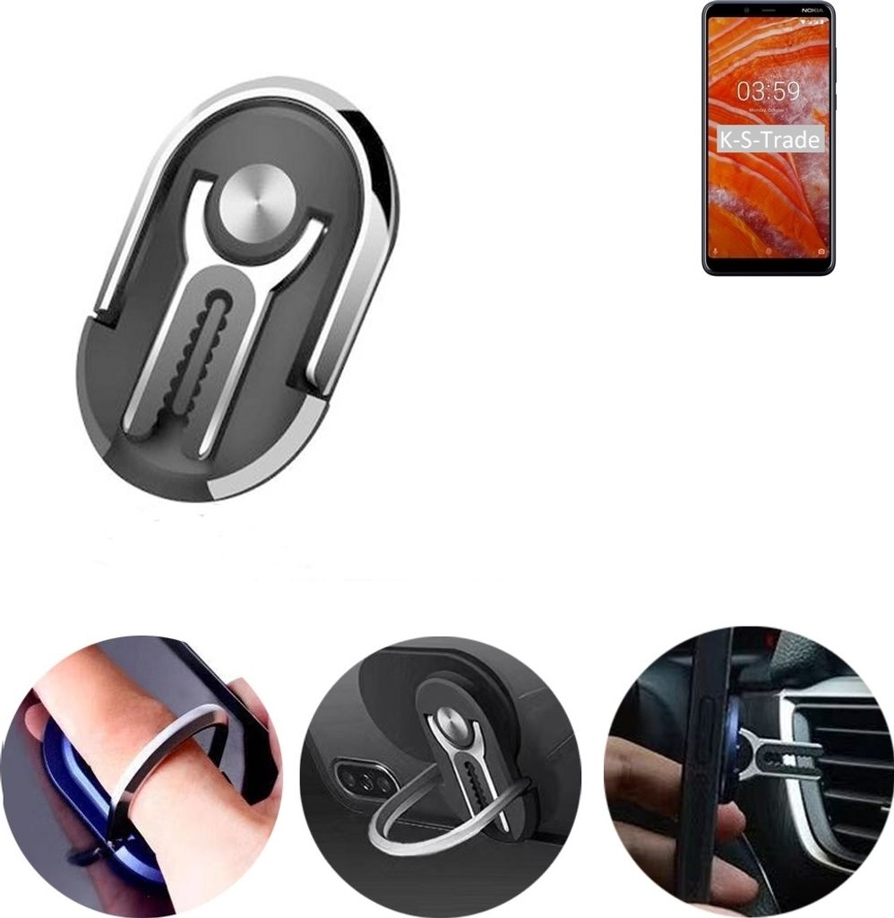K-S-Trade 3in1 Smartphone-Ring Handy-Ring kompatibel mit Produktbild 