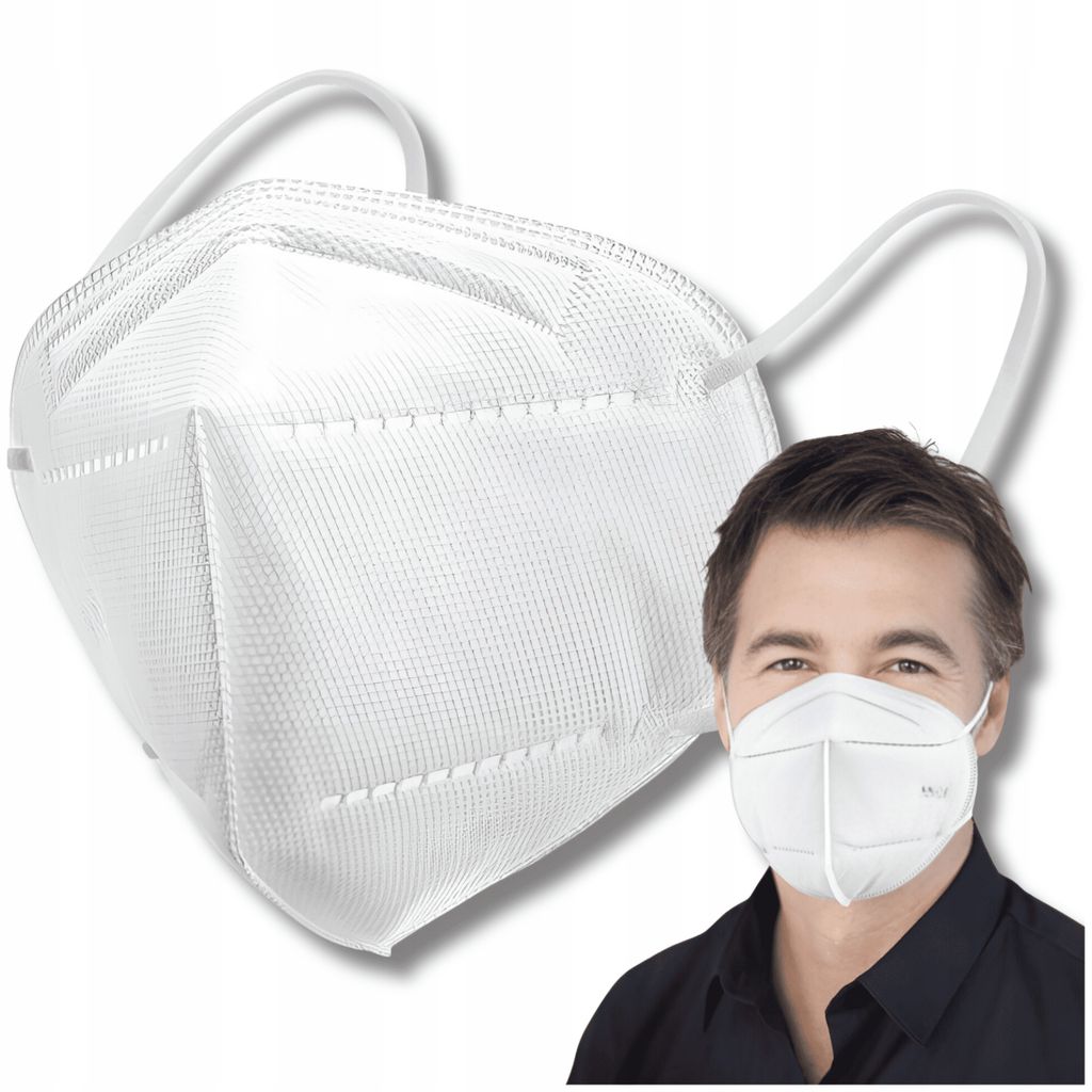 OMNA | FFP2 Schutzmasken - 5 Stück - Schwarz - Hochwertig - Atmungsaktiv und Komfortabel