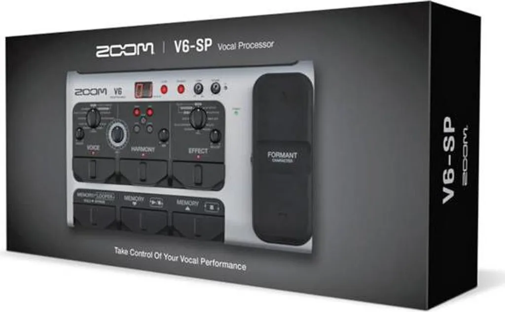 Zoom V6-SP Processeur d'Effets Vocal avec Micro et Casque de Studio - 6