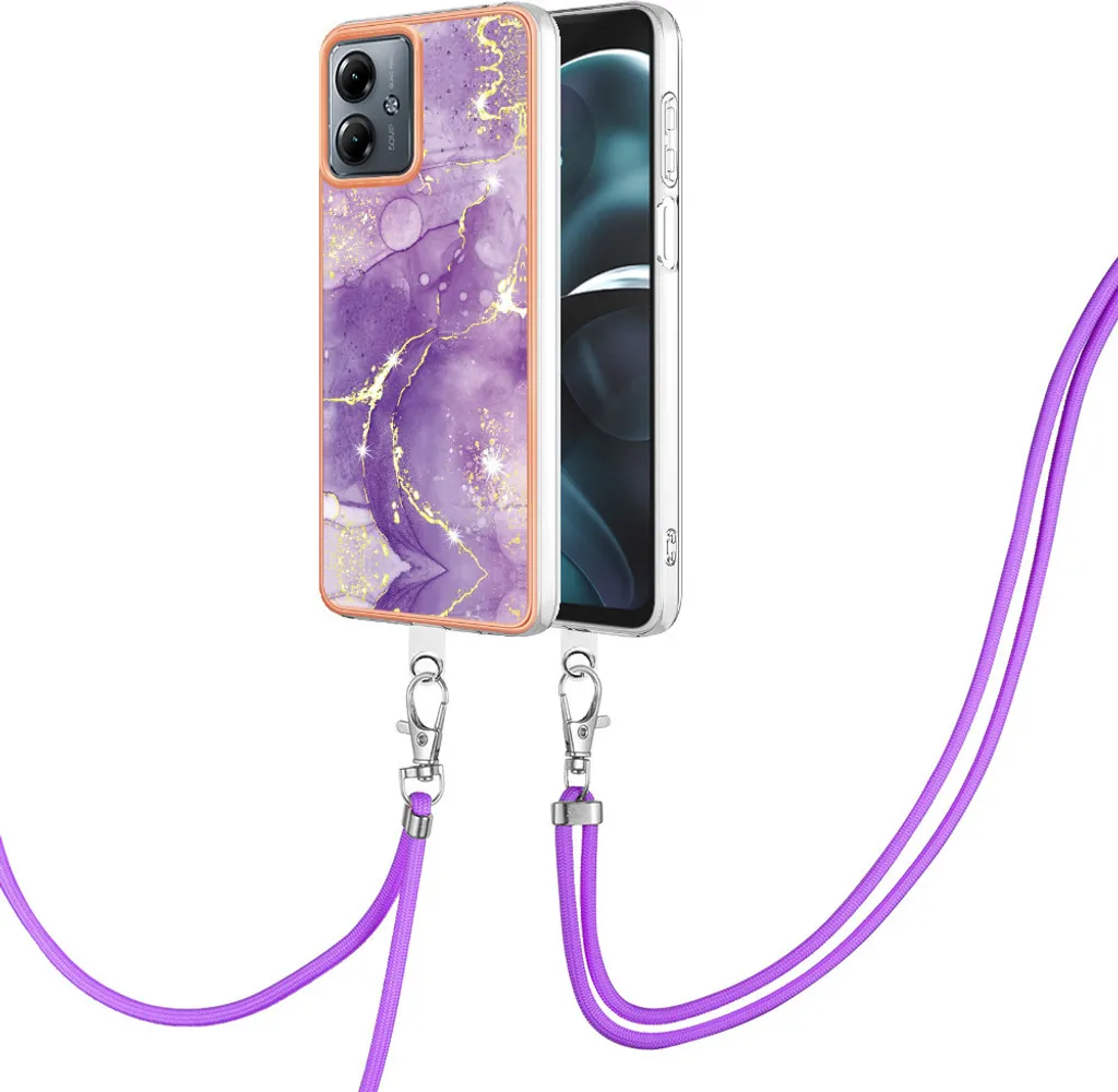 Custodia Protettiva Motorola Moto G14 - Bumper TPU Viola Antiurto