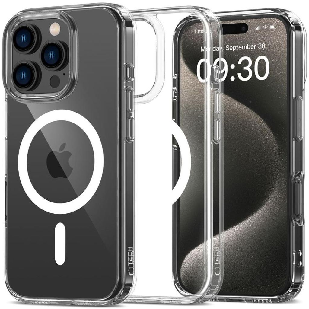Tech-Protect Flexair Hybrid Magsafe Iphone 16 Pro Klar Produktbild 