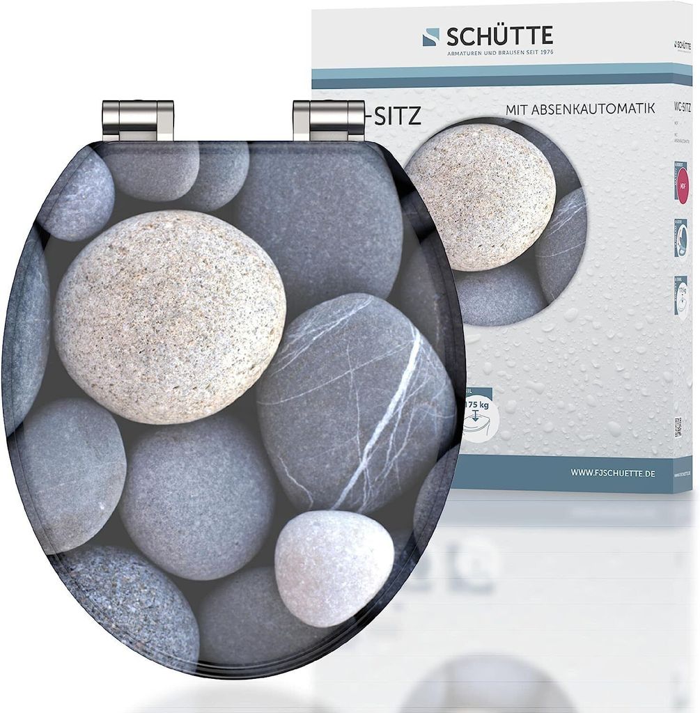 SCHÜTTE Abattant de WC en MDF GREY STONES, abattant de WC Image du produit 