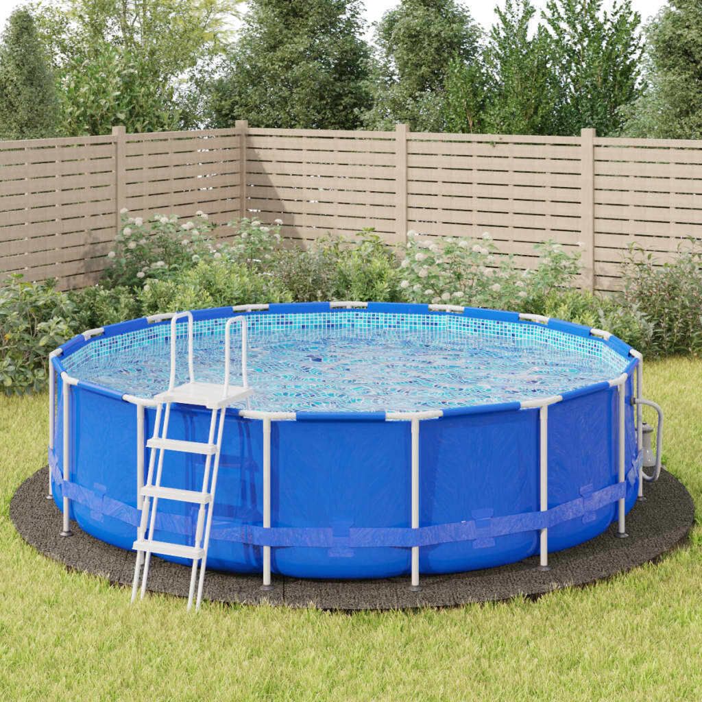 Stabli Pool-Bodentuch Hellgrau Ø550cm Polyester Geotextil - DE552257 - Poolzubehör