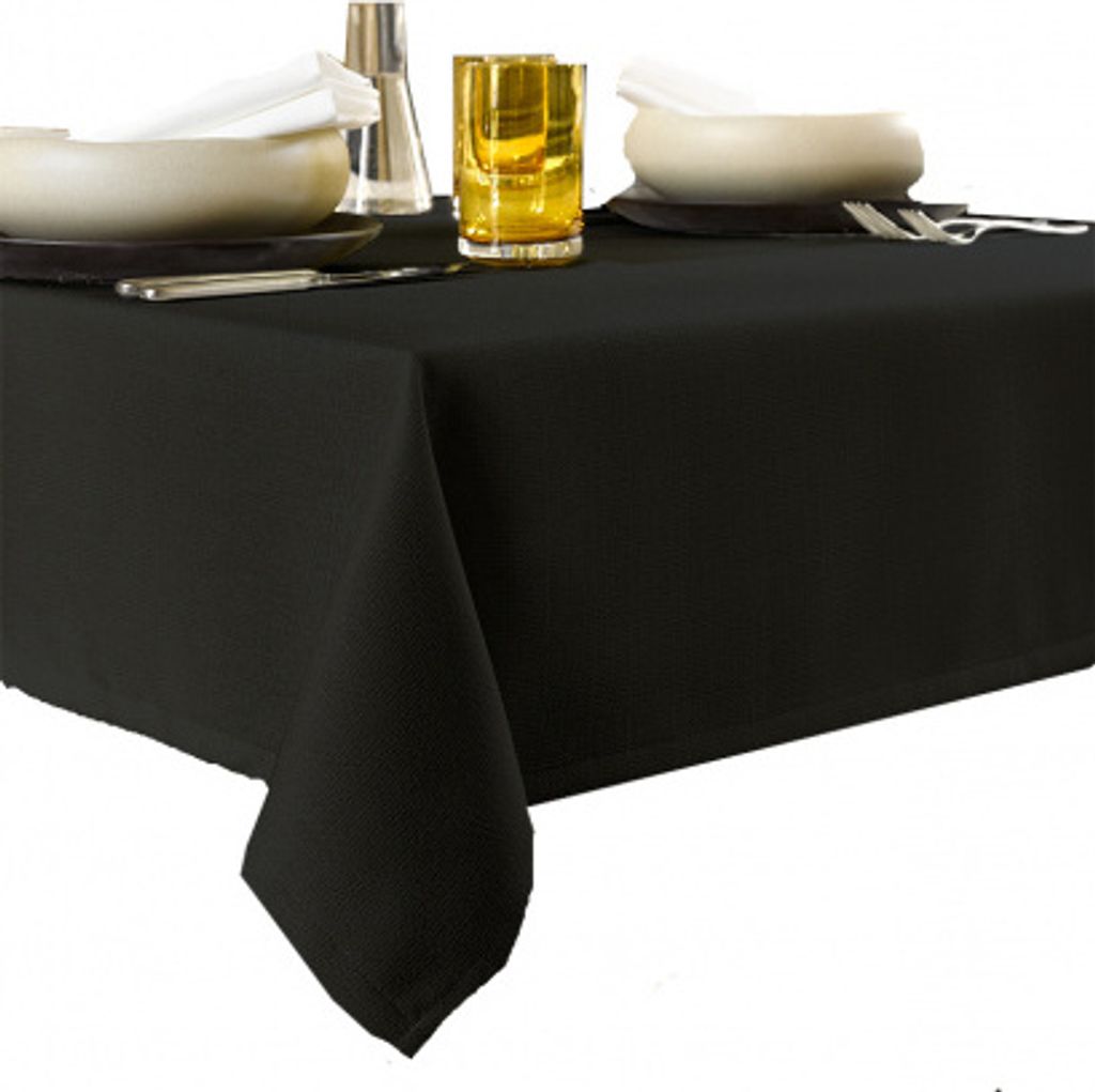tischdecke Gibson145 x 360 cm Polyester schwarz