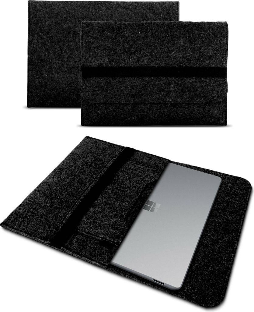 Schutzhülle für Microsoft Surface Laptop 7 13,8 Zoll Tasche Filz Sleeve HülleFarben:Dunkel Grau