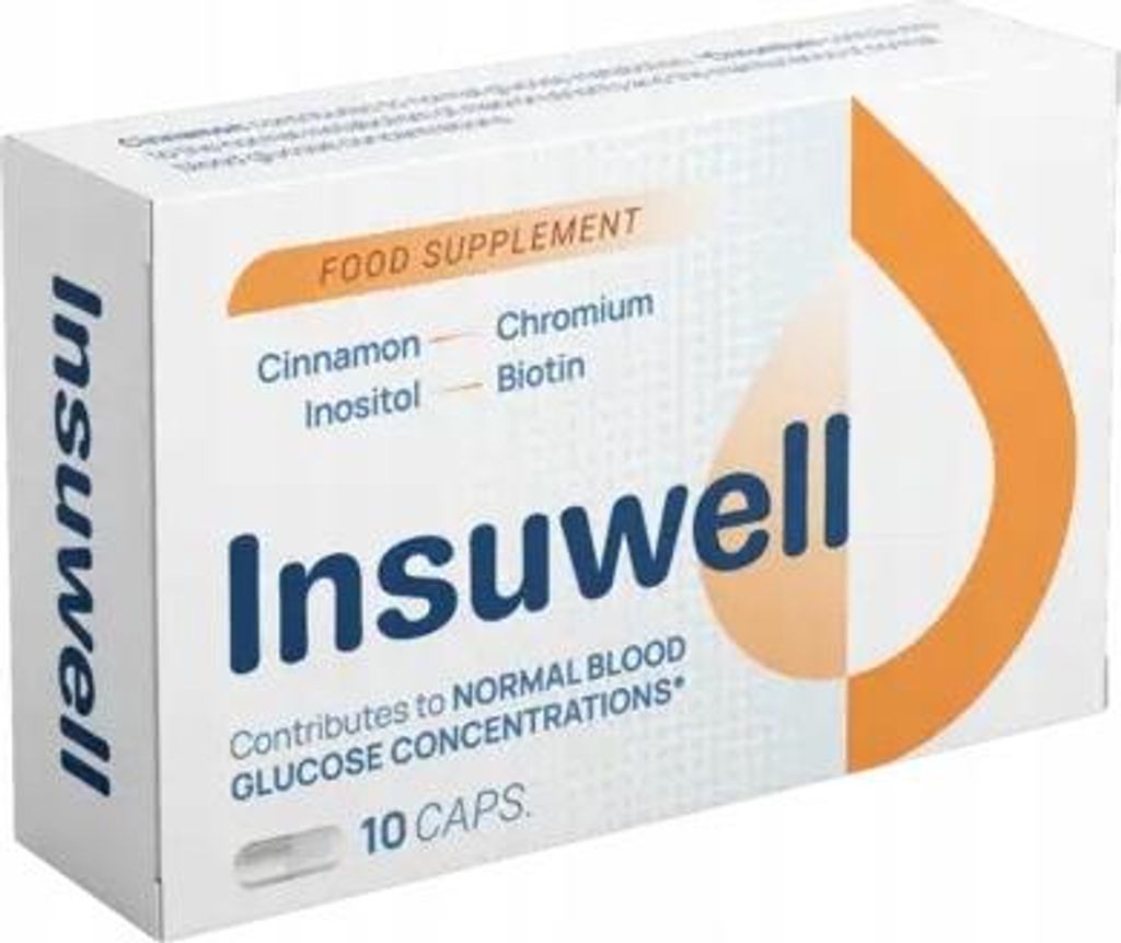 A product box for a food supplement.