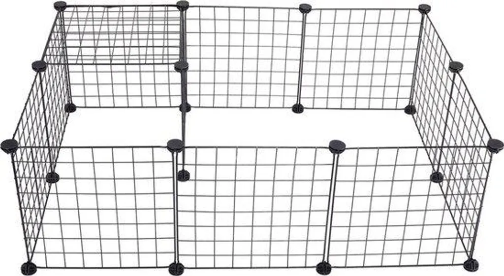 Abri lapin pour intérieur et extérieur - Niche noire pratique et chic