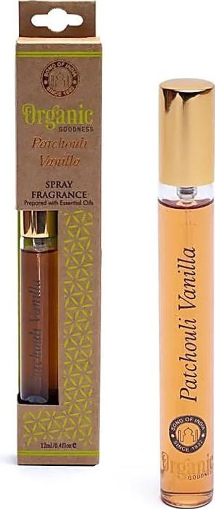 Patchouli-Vanille-Raumspray – 12 ml, Packung mit 3 Stück