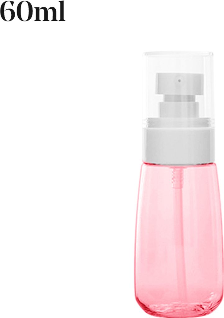30/60/80/100 ml Flüssigseife Shampoo Lotion Duschgel Pumpenflasche leerer Spender-Transparentes Rosa ,Größen:60ML