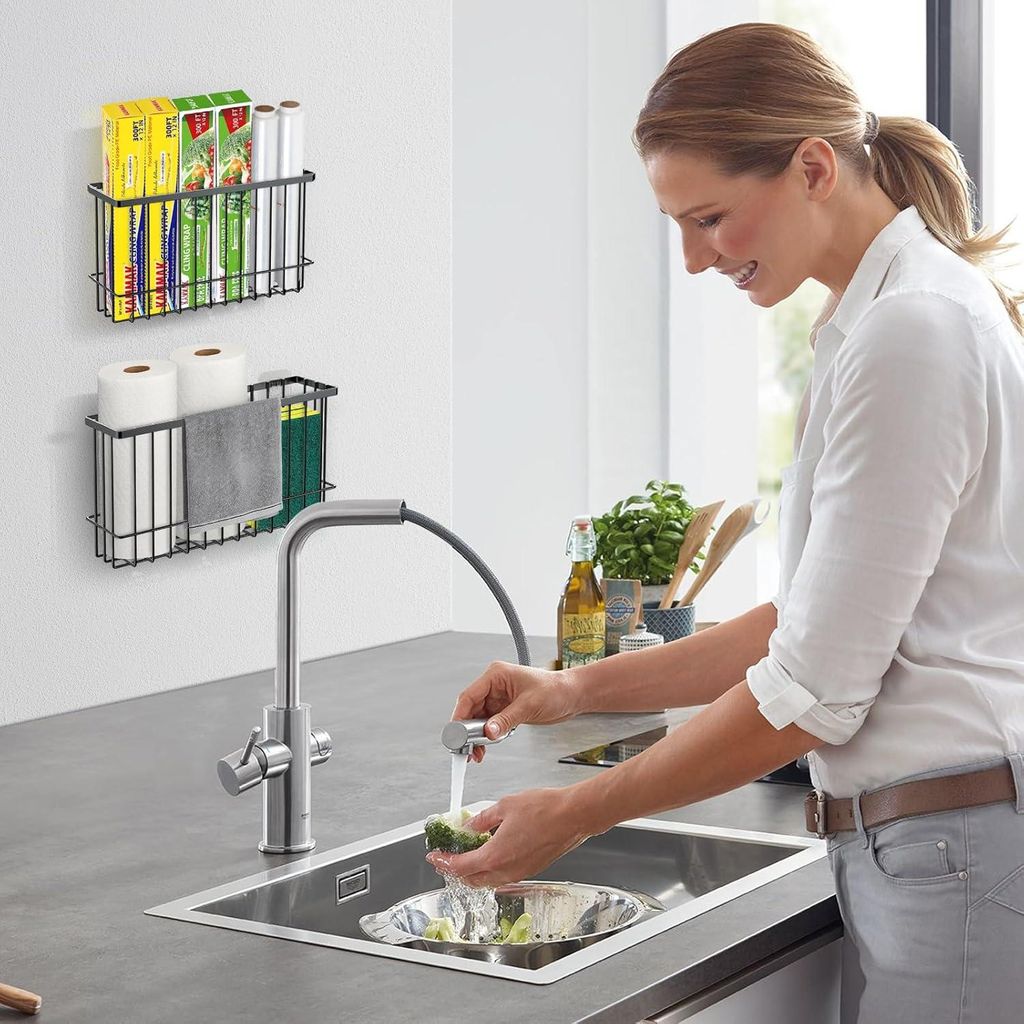 Selbstklebende Aufbewahrungsbox - Platzsparend - 1 Stück - Hochwertiger Kohlenstoffstahl