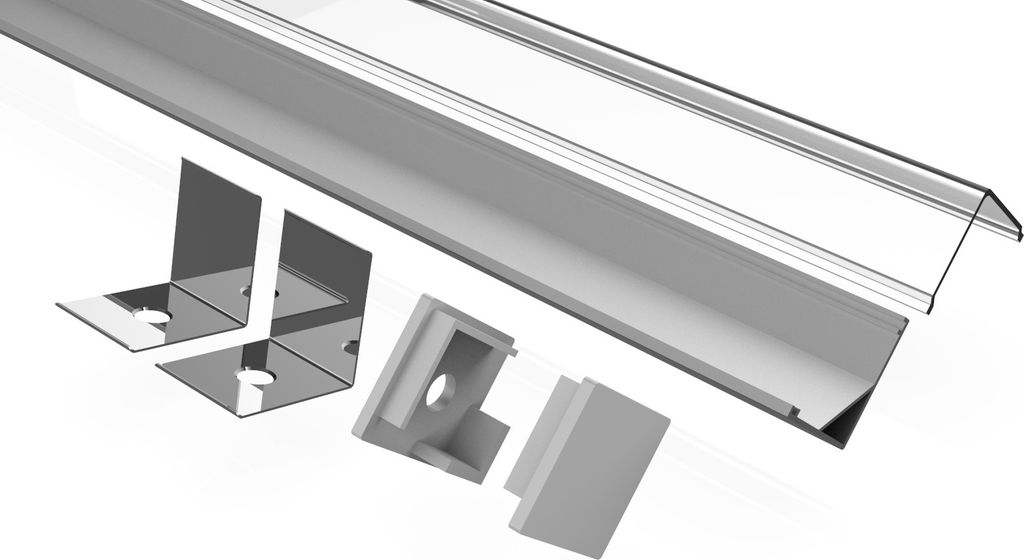 LED-Profil (ER90 10) transparent