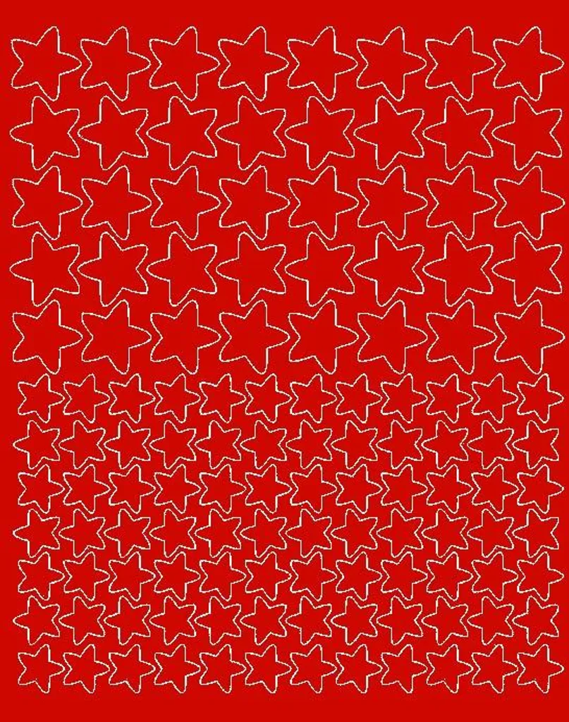 Adesivi per caschi da bicicletta, adesivi a forma di stella, 124 pezzi, rosso brillante