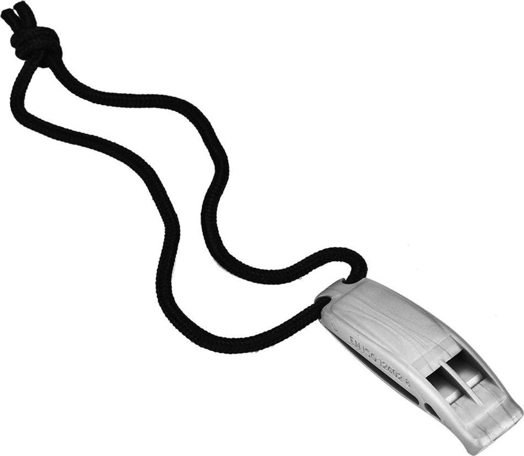 Doppelrohr Sicherheitsflöte in 3 Farben mit Lanyard - Laute Flöte für Notsignale und Rettungsaktionen