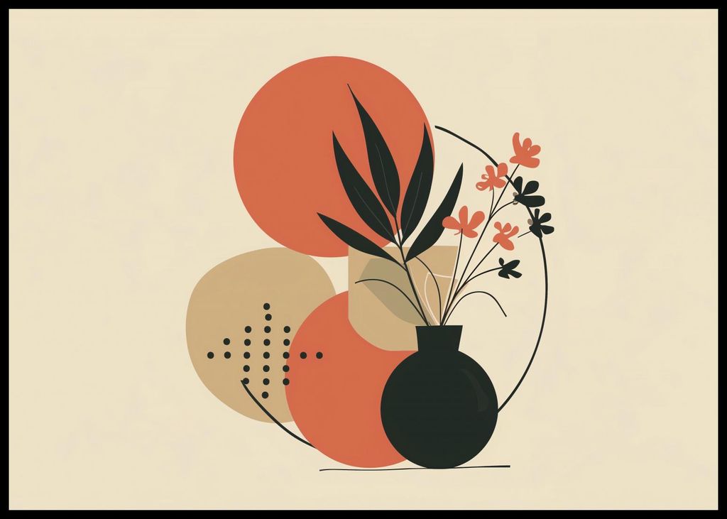 Plakat 84,1x59,4cm Vase mit Blumen