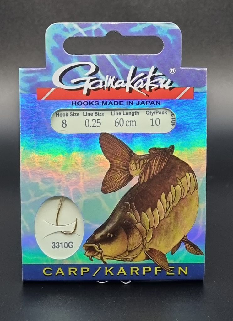Gamakatsu Booklet Maggots 1010B – Terminale Con Amo Singolo 45cm Per Esca Viva – Pesca In Dolce
