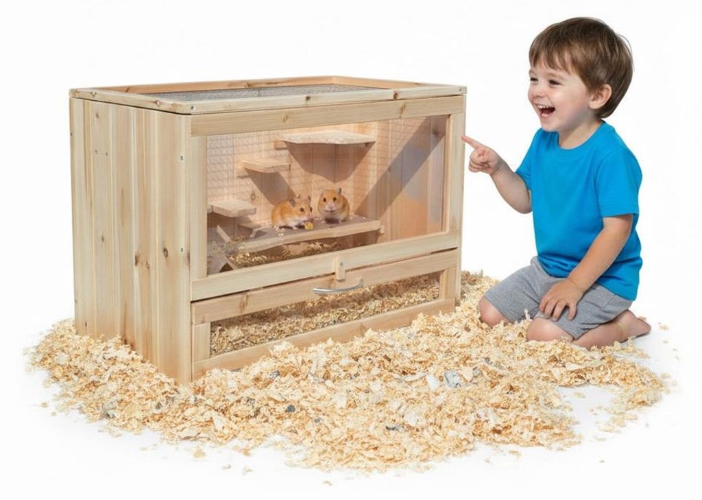 Mucola Cage pour rongeurs Clapier pour petits animaux 60cm Image du produit 