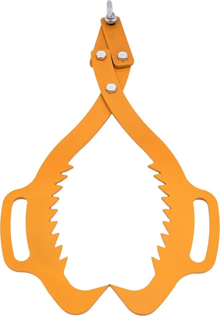 Handpackzange Log Hebezange Holzgreifer, Klaue Haken, Log Lifting Tong, Ackenöffnung: 0-76cm, Gelb