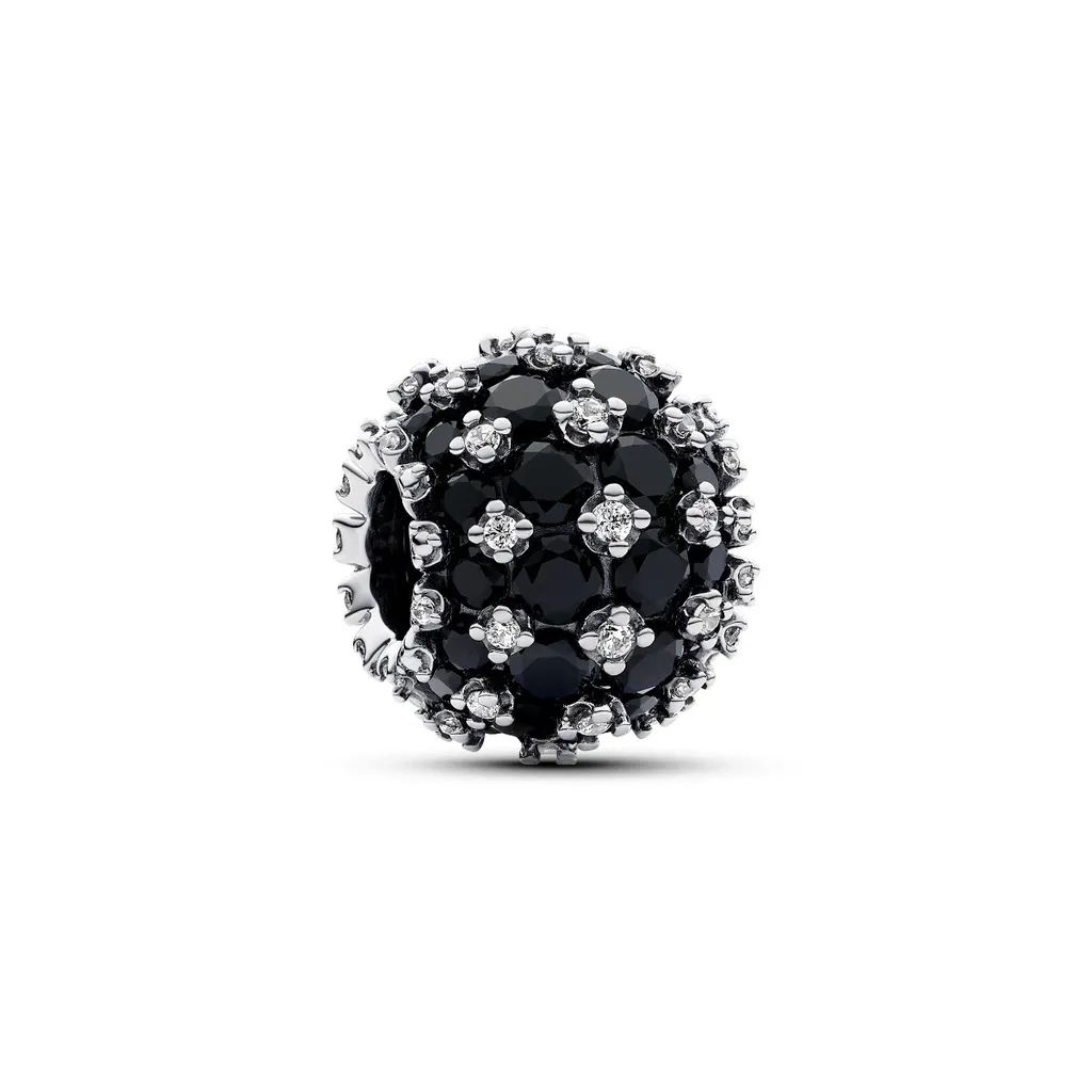 Charm Pandora Pendentif Noir Scintillant pour un Style Élégant