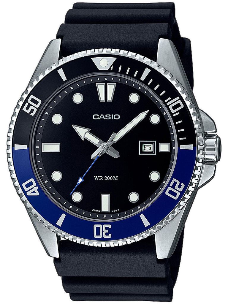 Casio Uhr MDV-107-1A2VEF Herren Taucheruhr Schwarz Blau Produktbild 