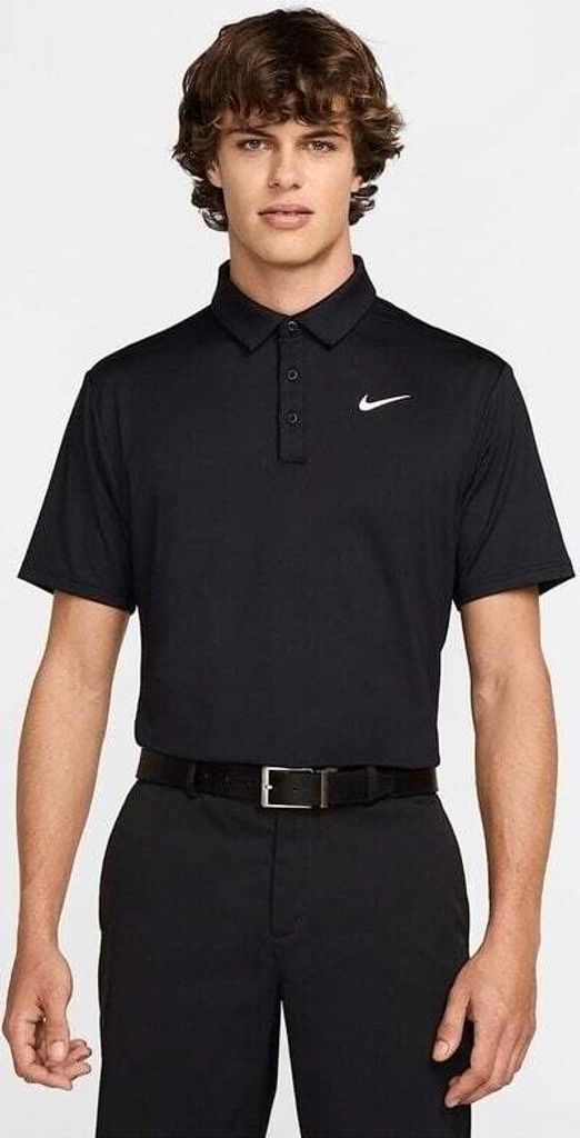 Nike Tour Mens Dri-Fit Solid Golf Black/White S Koszulka Zdjęcie produktu 
