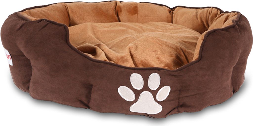 Hundebett braun 72x62cm Hundekissen Hundekörbchen waschbar