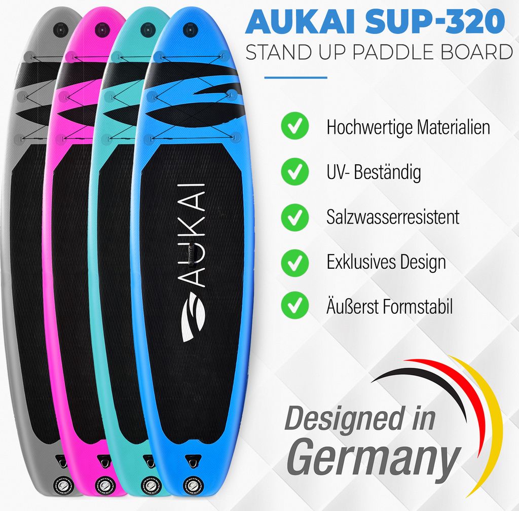 Aukai® Stand Up Paddle Board 320cm "Ocean" 2v1 s kajak Obrázok produktu 9