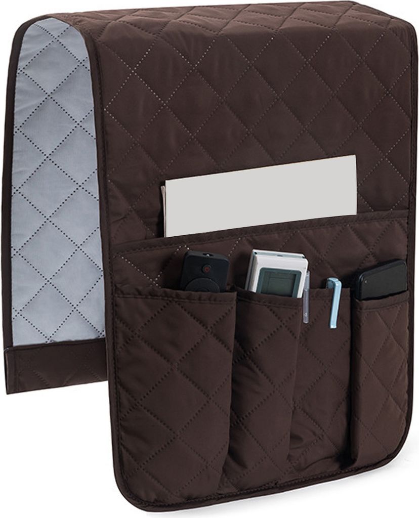 Sofa-Armlehnen-Organizer, Fernbedienungshalter mit Taschen, mehreren Fächern, einfach zu installierende Sessel-Caddy-Aufbewahrungstasche