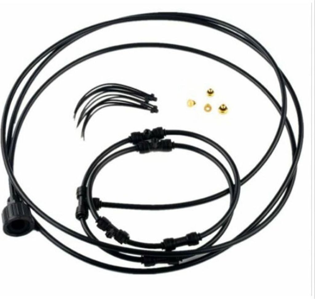 Fan Misting Kit Kühlung Befeuchtung Fan Mister Ring Outdoor Fan Nebel Kühlung System für Haus Terrasse Restaurant 16in