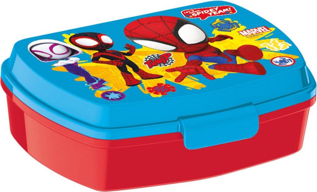 Contenitore per il pranzo Spiderman per bambini, rosso e Immagine del prodotto 