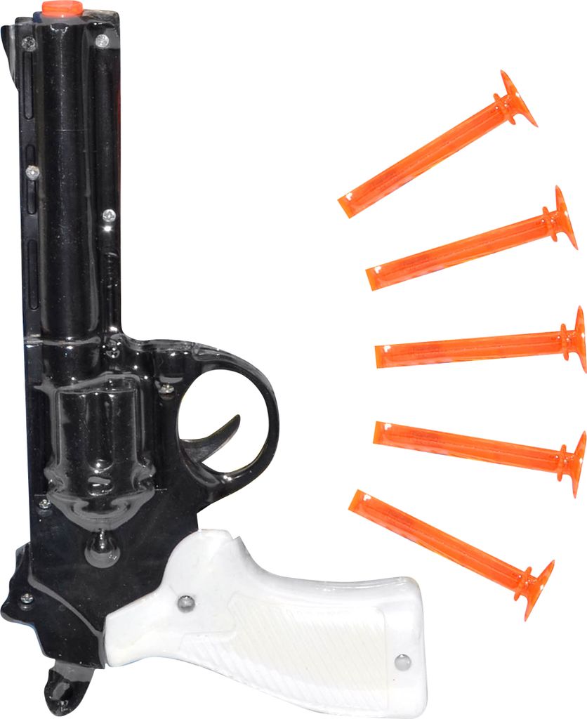 Pistola lanciafreccette con ventose 21 cm Immagine del prodotto 
