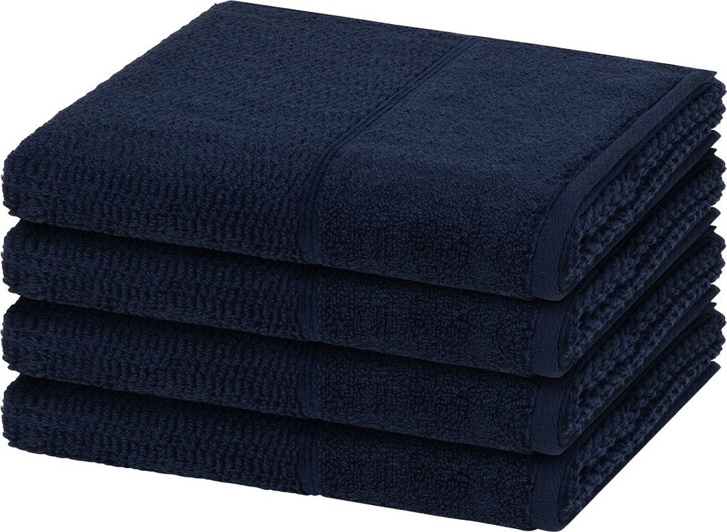 Möve for frottana Pearl 4 X Handtuch im Set Moderner Mix aus Walk- und Zwirnfrottier, Hohe Flauschigkeit und sanfter Massageeffekt, Saugfähig und...