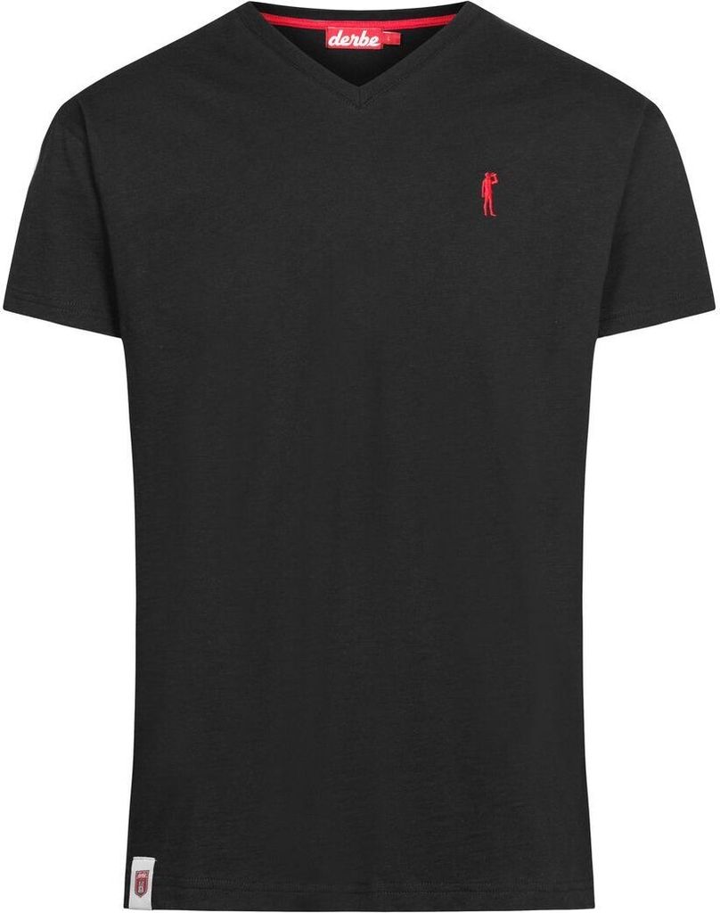DERBE HAMBURG M-04-TSFL BASIC KIPPES Herren T-Shirt V-Neck