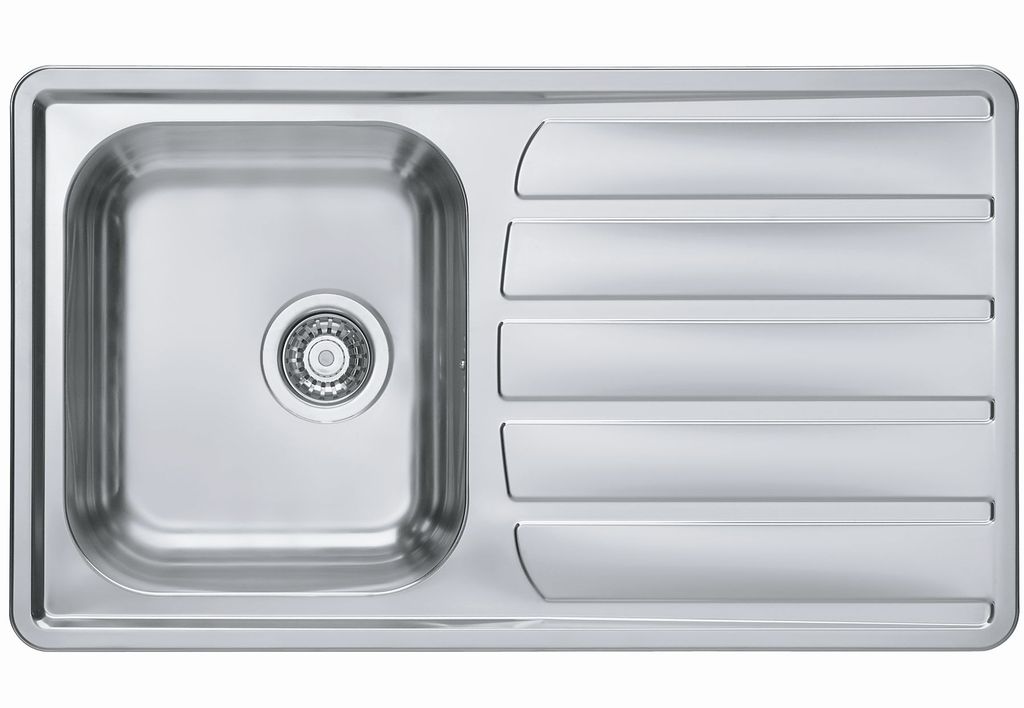 Küchenspüle Edelstahl Einbauspüle 86 cm, 1 Becken Spüle, Zoom max 30