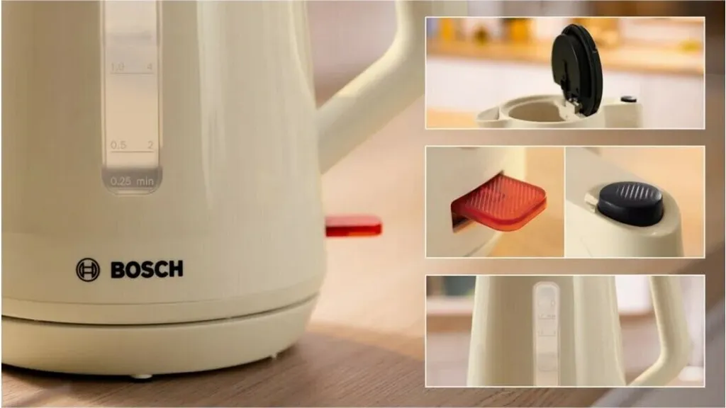 Bouilloire Bosch TWK 1M127 idéale pour le thé et le café en famille
