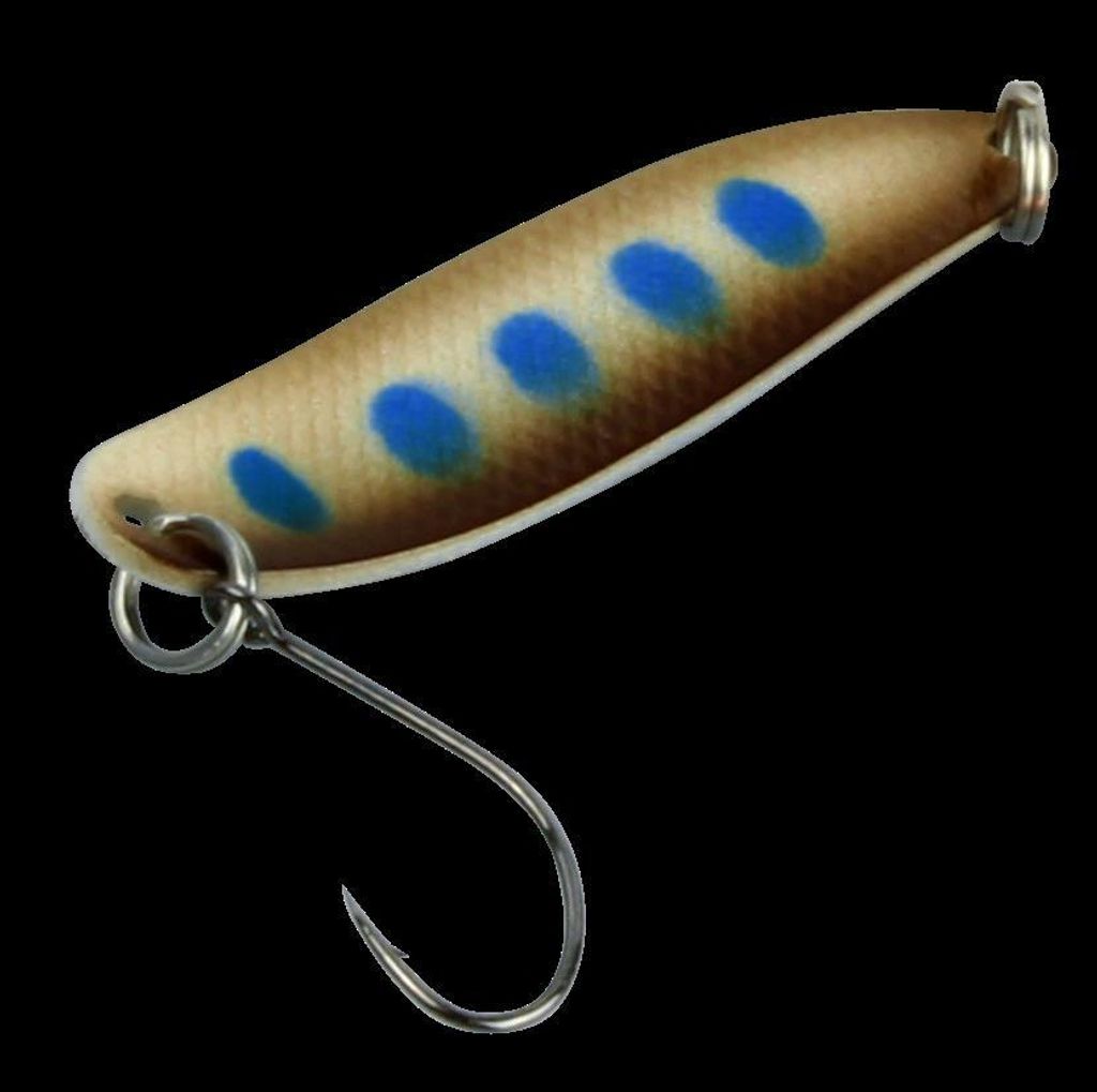 FTM Spoon Hammer Blinker 3,2g - Forellenblinker, Farbe:braun türkis/schwarz